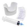 Acu-Life Ear and Ear Wax Cleaner for Humans, Includes 10 Saline Packs, Syringe with Tri-Stream Tip and Basin view 1