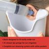 Acu-Life Ear and Ear Wax Cleaner for Humans, Includes 10 Saline Packs, Syringe with Tri-Stream Tip and Basin view 2