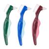 3pcs Denture Care Brush Double-Sided False Toothbrushes and Heads for Particle Removal and Ergonomic Design for Hard Reach Areas view 1