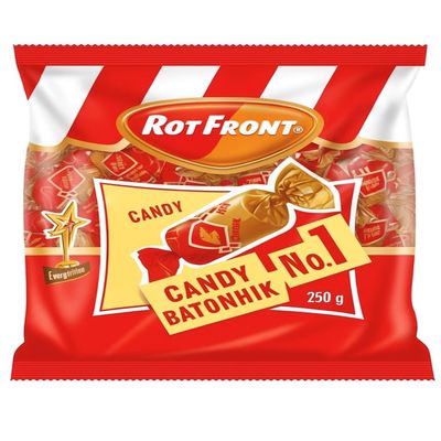 Krasnyi Oktyabr Batonchik Rot Front Original 250g/8.8oz Imported Gourmet Russian Candy Bars by UNICONF