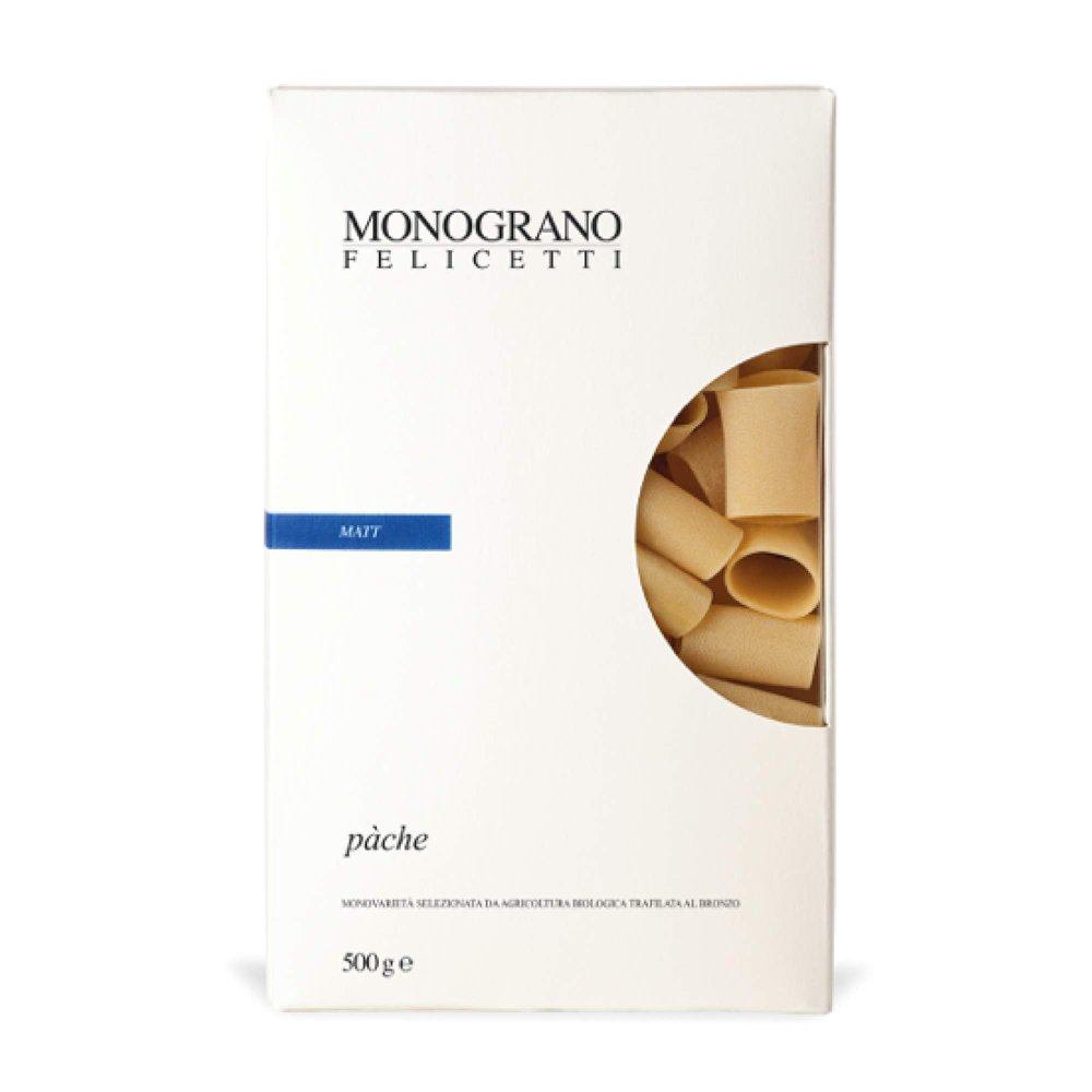 Monograno Felicetti Matt Pache Pasta Italian Organic Non-GMO 17.6oz (500g) 4 Pack