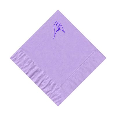 100 2-Ply Cocktail Personalized Napkins with Wedding Couple Logo