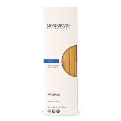 Monograno Felicetti Matt Spaghetti Pasta Italian Organic Non-GMO 17.6oz (500g) 12 Pack