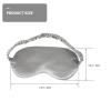 3pcs Silk Eye Mask Travel Sleeping Mask Hair Rope Drawstring Storage Bag Lightproof Eye Cover for and Relaxation for Home Go view 4
