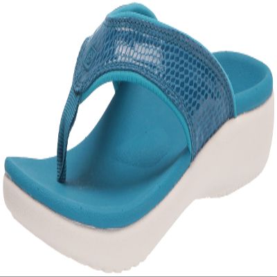 Spenco Women's Yumi Gecko Sandal, Mosaic Blue, 9