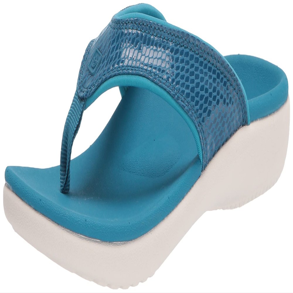 Spenco Women's Yumi Gecko Sandal, Mosaic Blue, 9