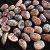 0.5 Pound Healing Stones Banded Lace Agate Worry Crystal Irregular Reiki Palm Stone tumbing Pattern River Jasper Madagascar Collection Gifts Decor view 4