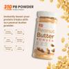 310 Nutrition High Protein Peanut Butter Powder - 100% Peanut Powder - Low Fat, Low Calorie, Sugar-free, Low Sodium, Gluten-Free, Vegan - Ideal for Keto Snacks, Shakes & Recipes - 6.5oz (184g) view 2