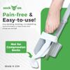 Sock Ox by Easy To Use Products, adjustable sock aid device for seniors, not for compression socks, travel-friendly for elderly with built-in shoe horn, up to 36 inches in length view 2