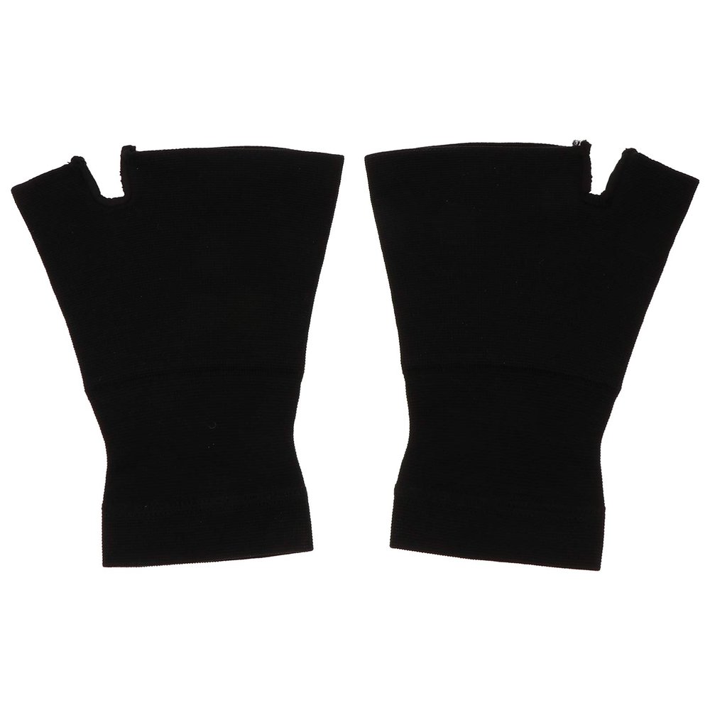 1 Pair Copper Compression Gloves Hand Support Gloves Mitten Wrist and Thumb Support for Women Men Carpal Tunnel Black M