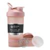 BlenderBottle Shaker Bottle with Pill Organizer and Storage for Protein Powder, Classic V2 ProStak System, 22-Ounce, Rose Pink view 1