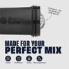 BlenderBottle Shaker Bottle with Pill Organizer and Storage for Protein Powder, Classic V2 ProStak System, 22-Ounce, Midnight Black view 4