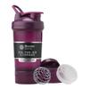 BlenderBottle Shaker Bottle with Pill Organizer and Storage for Protein Powder, Classic V2 ProStak System, 22-Ounce, Plum view 1