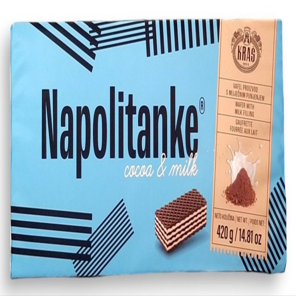 Napolitanke cocoa&milk flavore 420g (2 Pack)