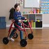 4 Wheel Klip Lightweight Medical Posterior Rollator Walker-Gait Trainer for Toddlers, Kids, Teens with Special Needs, Cerebral Palsy -8" Outdoor Front Swivel Wheels, Height Adjustable, Folds (Small) view 3