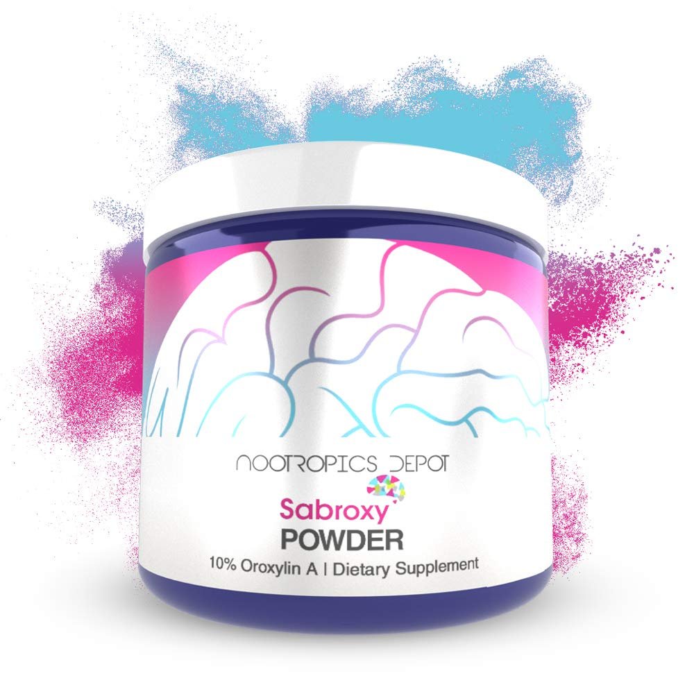 Nootropics Depot Sabroxy Oroxylin-A Powder | 30 Grams | Minimum 10% Oroxylin-A | Oroxylum indicum | May Help Promote Focus & Motivation | May Help Promote Cognitive Function