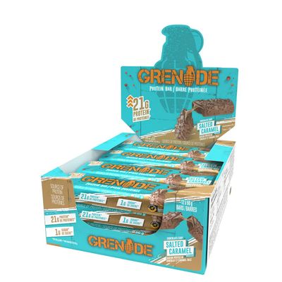Grenade Low Sugar Protein Bars 12-Pack - Salted Caramel