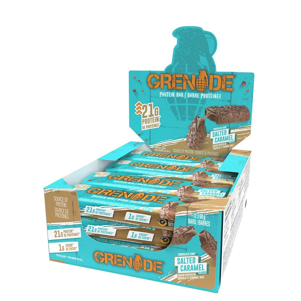 Grenade Low Sugar Protein Bars 12-Pack - Salted Caramel