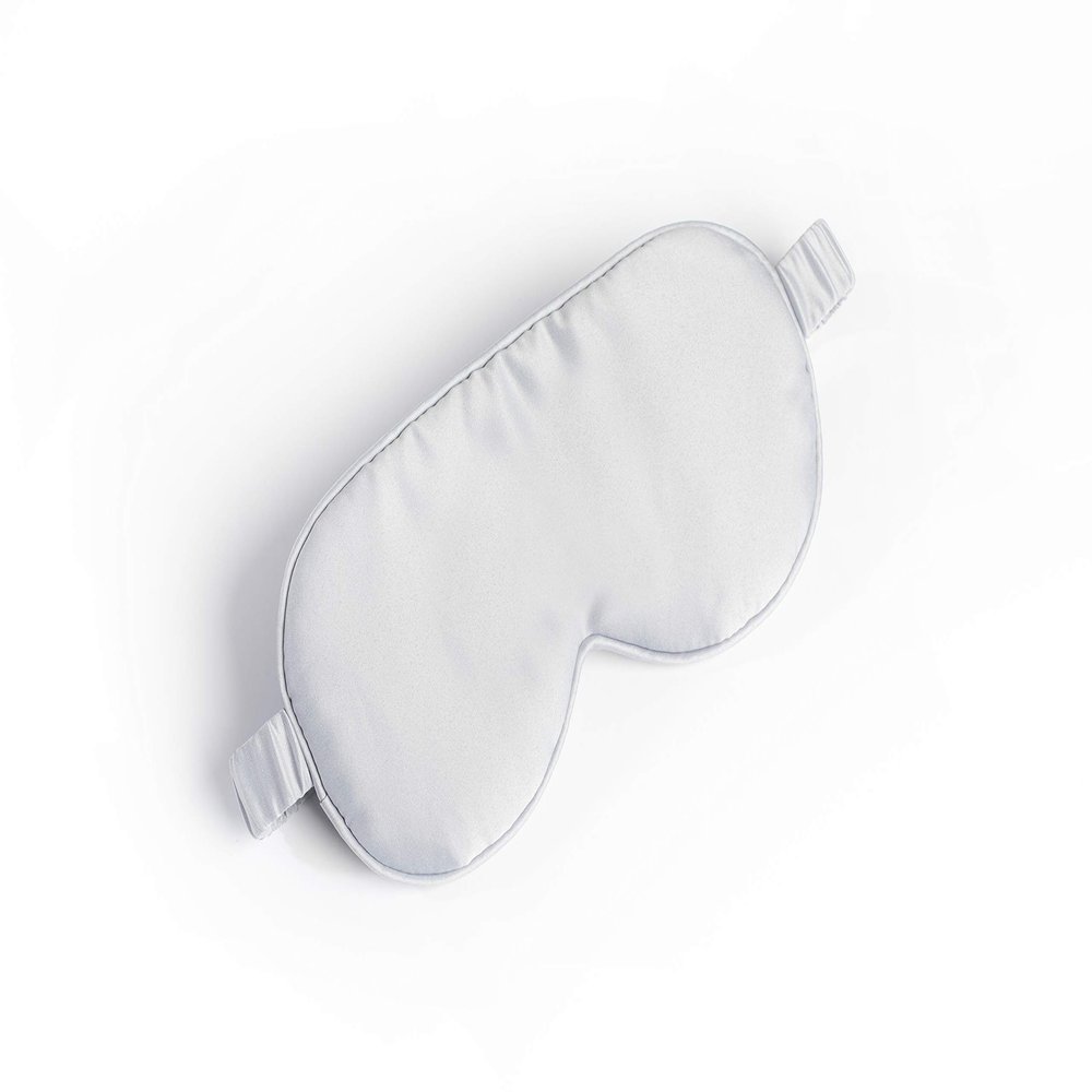 Bella Sleep + Spa Soft Silky Eye Masks for Sleeping Lightweight Satin Sleep Mask, One Size, Gray