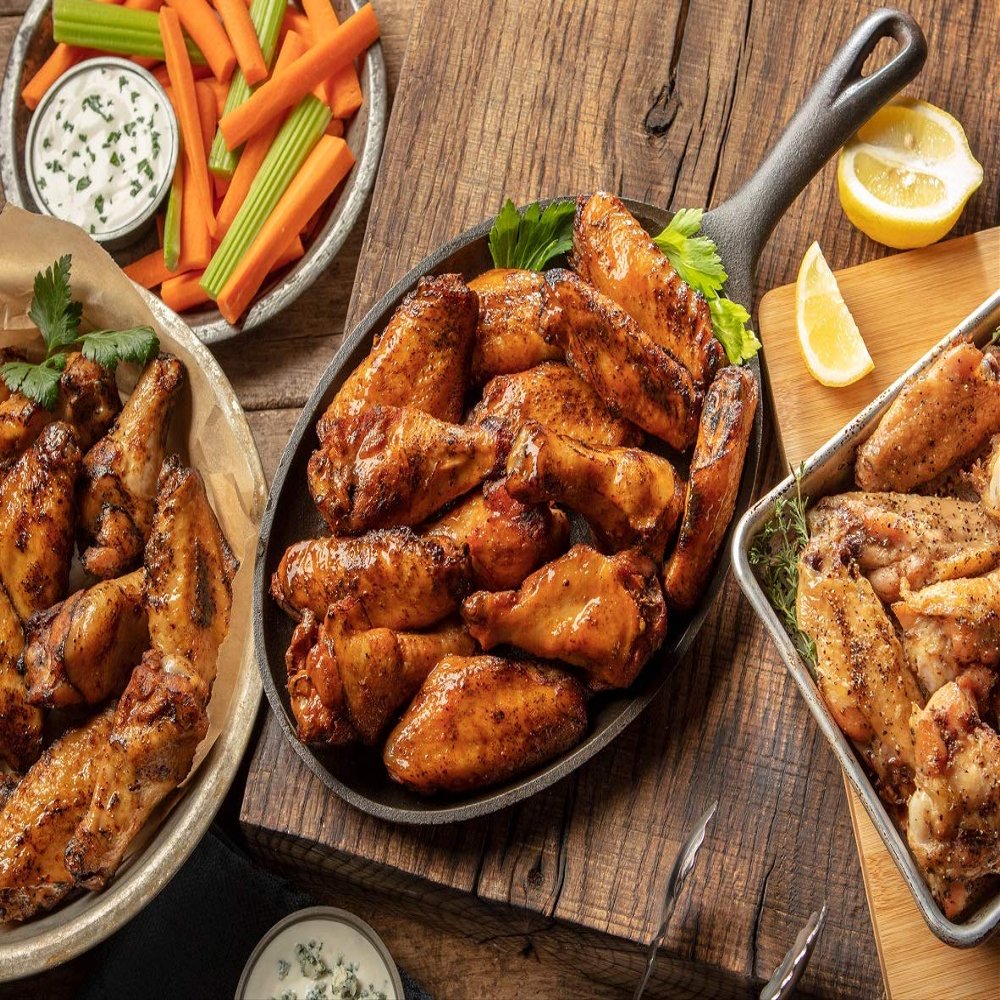 Burgers' Smokehouse Fully Cooked Chicken Wing Sampler (6 pounds (2 of each flavor))