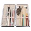 23 Pcs Ear Wax Removal Kit, Lighted Ear Pick Double Ended Ear Scoop Spoon Tweezer Stainless Steel Ear Wax Removal Tools with Storage Box(Black) view 1