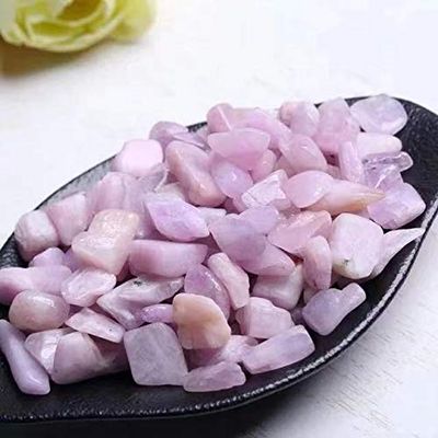 Natural Lavender Quartz Gravel Healing Stone Kunzite Purple Crystal Tumbled Stone for Decor 200g