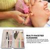 23 Pcs Ear Wax Removal Kit, Lighted Ear Pick Double Ended Ear Scoop Spoon Tweezer Stainless Steel Ear Wax Removal Tools with Storage Box(Green) view 3