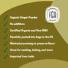 FGO Organic Ginger Powder, Imported from India, 8oz, Packaging May Vary (Pack of 1) view 4
