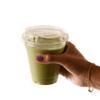 EcoQuality [150 PACK] 14 oz Clear Plastic Cups with Sip-Through Lids  Disposable PET Cups for Iced Coffee, Smoothies, Juice, Soda, Parfaits, and Parties view 1