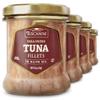 Tuscanini Italian Yellowfin Tuna Fillets in Pure Olive Oil 6oz (4 Pack), Gluten Free, Soy Free, Mineral Enriched, Rich Meaty Texture view 1