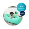 Bouncyband Medium Comfy Peapod Sensory Chair - Green 60" - Fun, Inflatable Peapod Chair Provides Therapeutic Sensory Relief and Compression for Kids Ages 6-12, Includes Electric Air Pump view 2