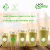 EcoQuality 200 Pack 14 oz Clear PET Plastic Disposable Cups with Sip Through Lids for Cold Drinks, Iced Coffee, Smoothies, Bubble Tea, Milkshakes & More view 4