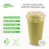 [2000 PACK] 16 oz Cups | Iced Coffee Go Cups and Sip Through Lids | Cold Smoothie | Plastic Cups with Sip Through Lids | Clear Plastic Disposable Pet Cups | Ideal for Parfait, Juice, Soda, Party Cups view 2