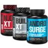 Jacked Factory N.O. XT Nitric Oxide Supplement, Build-XT Muscle Builder, & Androsurge Estrogen Blocker for Men view 1