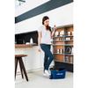 Vileda Turbo EasyWring & Clean Floor Mop Complete Set, Mop and Bucket with Power Spinner, Blue view 2