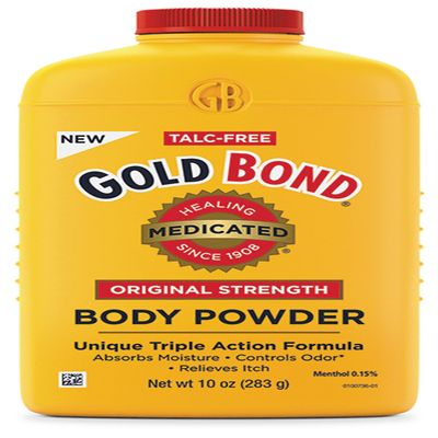 Gold Bond Medicated Original Strength Body Powder, 4 oz., Talc-Free, Anti-Itch, Absorbs & Cools