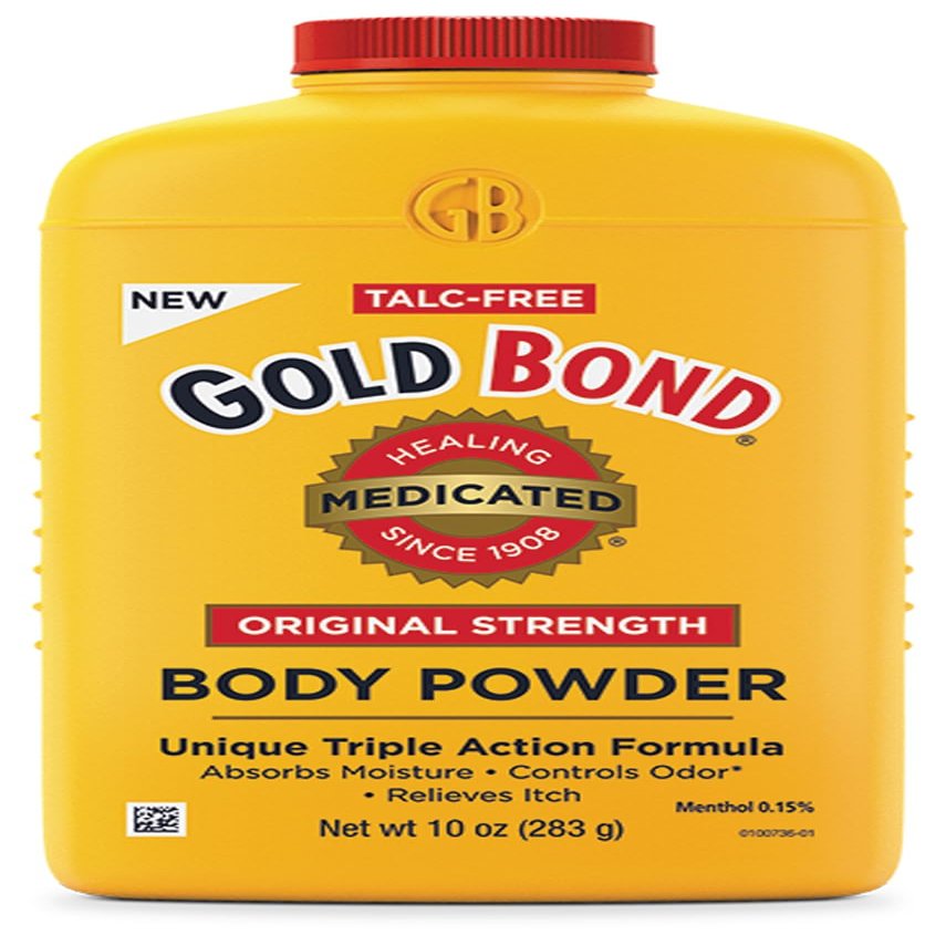 Gold Bond Medicated Original Strength Body Powder, 4 oz., Talc-Free, Anti-Itch, Absorbs & Cools