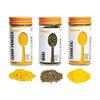 Allrecipes Taste of India (Curry Powder, Crushed Mint, Turmeric) in Glass Jars with Removable Sifter Caps for Sprinkling, Set of 3 view 1