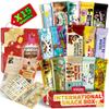 International Snack Box, Unique Experience with Universal Exotic Candies and Treats from around the World, Gift-Ready Foreign Foods in Packages Inspired by European, Japanese and Korean Cultures view 1