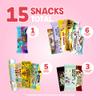 International Snack Box, Unique Experience with Universal Exotic Candies and Treats from around the World, Gift-Ready Foreign Foods in Packages Inspired by European, Japanese and Korean Cultures view 2