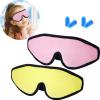 2 Pieces 3D Sleep Mask for Kids Memory Foam Contoured Eye Mask, Travel Sleep Eye Cover with Adjustable Strap, 3D Blindfolds(Pink and Yellow) view 1