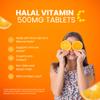 Zaytun Vitamins Halal Vitamin C 500mg Tablets (3-Pack) with Rose HIPS Supports Immune Health, Natural Antioxidant with Citrus Bioflavonoids, Gluten-Free, Vegan, 60 Tablets - Halal Vitamins view 3