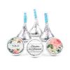 100ct Personalized Wedding Candy Kisses Favors - Candy Included - No Assembly Required - Rustic Botanicals view 1