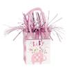 Pink Floral Elephant Mini Gift Bag Balloon Weight (1 Count) - Perfect for Party Decorations & Baby Showers view 1