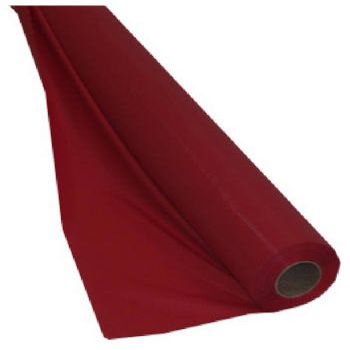 011131 40 in. X 100 ft. Plastic Table Roll, Classic Red