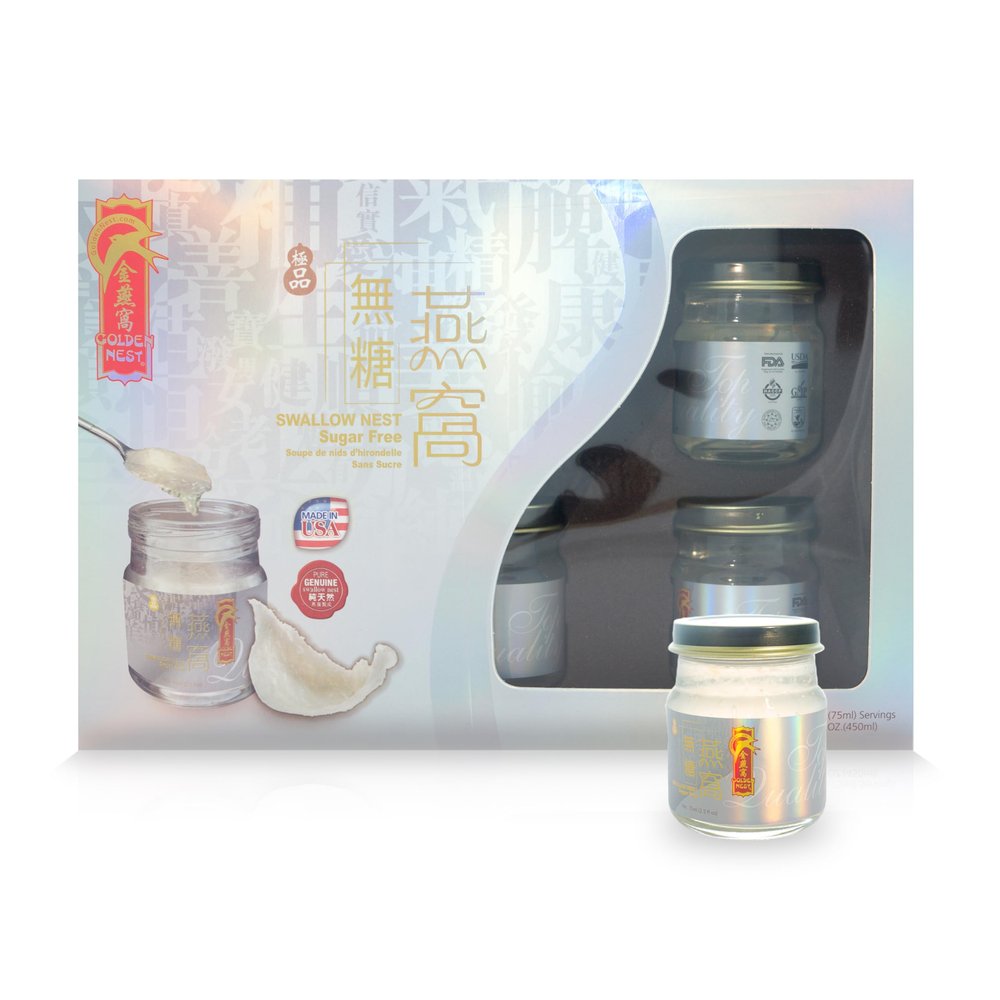 Gift Pack Premium Birds Nest Soup - 6 bottles x 75ml (2.5 oz.) (Sugar-Free)