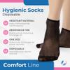 Pedsox, Refill 500pcs Disposable Hygienic Try On Socks, Comfort Line, Unisex, One Size, Black view 2