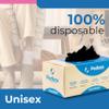 Pedsox, Refill 500pcs Disposable Hygienic Try On Socks, Comfort Line, Unisex, One Size, Black view 4