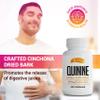 SIRUNES Leg Cramps Relief Quinine Capsules  Natural Cinchona Bark Supplement for Cramp Defense & Digestive Health  1000mg Quinine Pills, 120 Tablets, Non-GMO, Gluten-Free view 4