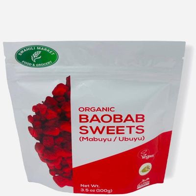 Organic Baobab Sweets | Mabuyu / Ubuyu | 100% Natural from Zanzibar | 100g